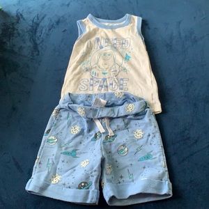 18M Disney Buzz-light year short tank top set!!!